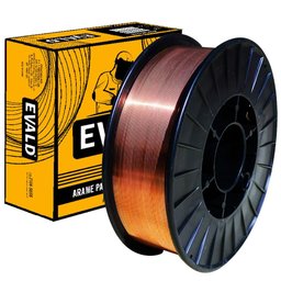Arame para Solda Mig 1,0 MM Rolo Plástico 15 KG ER70S-6 EVALD - 1