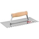 Ver imagem 1 de Desempenadeira Aço Dentada 12,0x25,5cm Cabo Madeira Fechado