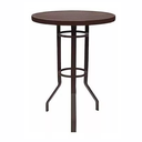 Ver imagem 1 de Mesa Alta Bistrô Ripada de Alumínio para Cozinha Varanda Jardim