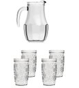 Ver imagem 1 de Conjunto Sm Nature com 5 Peças Jarra 1,5 Litro com 4 Copos 270ml