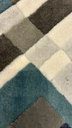 Ver imagem 4 de Tapete Abstrato Retangular Bursak Azul Fendi Marrom Offwhite 1.50x2.00