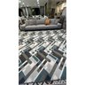 Tapete Abstrato Retangular Bursak Azul Fendi Marrom Offwhite 1.50x2.00 - 3
