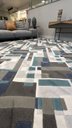 Ver imagem 7 de Tapete Abstrato Retangular Bursak Azul Fendi Marrom Offwhite 1.50x2.00