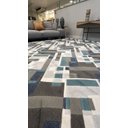 Ver imagem 7 de Tapete Abstrato Retangular Bursak Azul Fendi Marrom Offwhite 1.50x2.00