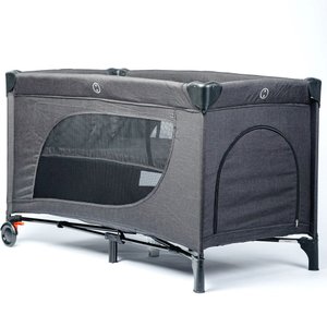 Berço Desmontável Moonlight 2 Woven Black (preto) - Abc Design