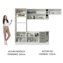 Ver imagem 7 de Cozinha Completa 290003 Com Armário E Balcão Branco/Cinza