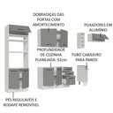 Ver mais imagens de Cozinha Completa 290003 Com Armário E Balcão Branco/Cinza