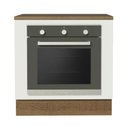 Ver imagem 3 de Balcão para Forno de Embutir 80 X 60 Cm com Tampo Agata, Glamy, Stella Madesa Rustic/branco