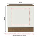 Ver imagem 7 de Balcão para Forno de Embutir 80 X 60 Cm com Tampo Agata, Glamy, Stella Madesa Rustic/branco