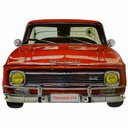 Ver imagem 1 de Porta Chaves de Parede Retrô Decorativo - Chevrolet C14 Red