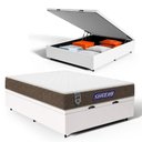 Ver imagem 2 de Cama Box Baú + Colchão Gazin de Molas Ensacadas One Face Air Light Casal 138 cm