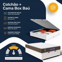 Ver imagem 6 de Cama Box Baú + Colchão Gazin de Molas Ensacadas One Face Air Light Casal 138 cm