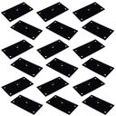 Ver imagem 1 de Kit 18 Chapinhas Reta Fixação Pés Palito Rosca 5/16 Preto