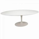 Ver imagem 2 de Mesa de Jantar Saarinen Oval 180x100 Cm Laqueada Branco