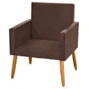 Ver imagem 1 de Poltrona Decorativa Nina Marrom Claro para Penteadeira
