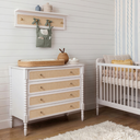 Ver imagem 2 de Cômoda Infantil 4 Gavetas Branca com Tela Rattan