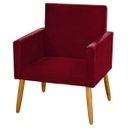 Ver imagem 2 de Poltrona Nina Suede Bordo para Penteadeira