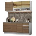 Ver imagem 3 de Armário de Cozinha Compacta 180cm Branco Rustic Glamy Madesa 06