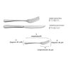 Garfo Faca Kit 24 Talheres Elite Inox Bar Restaurante Hotel - INOX - 2