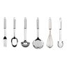 Kit Utensílios De Cozinha Inox Tuboline 06 Pçs Gourmet Mix - INOX - 1