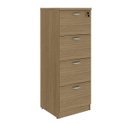 Ver imagem 3 de Armário Arquivo 4 Gavetas Pastas Suspensas Marrom Madeira