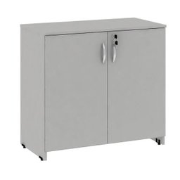 Balcão para Escritório Armário com Chave Web Office Cinza - 2