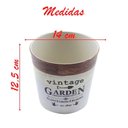 Ver imagem 3 de Mini Vaso de Planta Cachepot Estampado Decorado 12,5cm