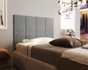 Ver imagem 2 de Painel Cama Box Solene 0,90 Tecido Suede Cor Cinza Comprar