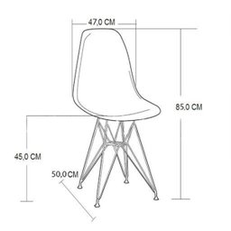 Conjunto Mesa de Jantar Industrial Clips Preta 135x75 com 6 Cadeiras Eiffel Brancas de Ferro Preto - 5 Conjunto Mesa de Jantar Industrial Clips Preta 135x75 com 6 Cadeiras Eiffel Brancas de Ferro Preto - 5