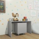 Ver mais imagens de Kit Quarto Infantil Dudda 4 peças com Mesa 1Baú Organizadora + Estante Casinha de Boneca + Prateleir
