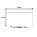 Ver imagem 3 de Kit Quarto Infantil Dudda 4 peças com Mesa 1Baú Organizadora + Estante Casinha de Boneca + Prateleir