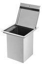 Ver imagem 3 de Lixeira Quadrada Pia Cozinha Embutir 5 L Inox 304