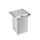 Ver imagem 1 de Lixeira Quadrada Pia Cozinha Embutir 5 L Inox 304