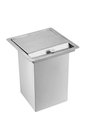 Ver imagem 1 de Lixeira Quadrada Pia Cozinha Embutir 5 L Inox 304