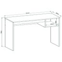 Ver imagem 4 de Mesa Escrivaninha Home Office Genialflex Noronha 0326B.0002 Branca