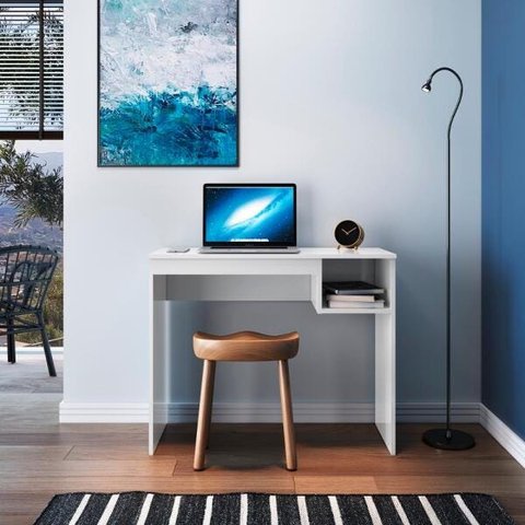 Mesa Escrivaninha Home Office Genialflex Noronha 0326B.0002 Branca
