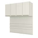 Ver imagem 1 de Modulado de Quarto Armário Ponte Aéreo Casal Seletto C/ 4 Portas - Henn Areia