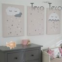 Ver imagem 5 de Luminária Abajur Madeira Avião Teco Teco Infantil e27 Pessego