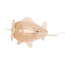 Ver imagem 2 de Luminária Abajur Madeira Avião Teco Teco Infantil e27 Pessego