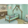 Cama Infantil Casinha Moldura de Parede Love Madeira e Menta - 4