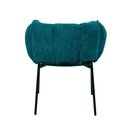 Ver imagem 5 de Kit 2 Cadeiras Joy Rivatti 63 Cm (largura) Estofado em Tecido Azul Entardecer e Base em Aço Preto