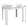Conjunto Mesa Fixa com 2 Bancos Móveis Canção Branco - 5