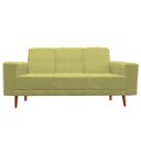 Ver imagem 1 de Sofá 3 Lugares Arezzo Suede Amarelo - Móveis Aguias