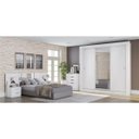 Ver imagem 3 de Guarda Roupa Casal 3 Portas de Correr H563 Kappesberg - Branco
