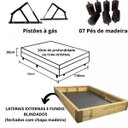 Ver imagem 3 de Cama Baú com Colchão Molas Ensacadas Pocket 1,10 X 1,88