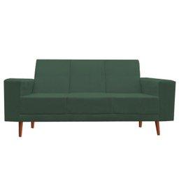 Sofá 3 Lugares Arezzo Suede Verde - Móveis Aguias - 1