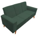 Ver imagem 2 de Sofá 3 Lugares Arezzo Suede Verde - Móveis Aguias