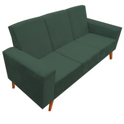 Sofá 3 Lugares Arezzo Suede Verde - Móveis Aguias - 2