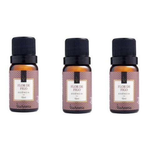 Kit 3 Essências Flor De Figo - 10Ml Via Aroma