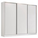 Ver imagem 3 de Guarda Roupa Casal 100% Mdf Madesa Zurique 3 Portas de Correr - Branco